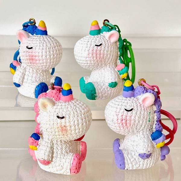UNICORN KNITTED KEYCHAIN