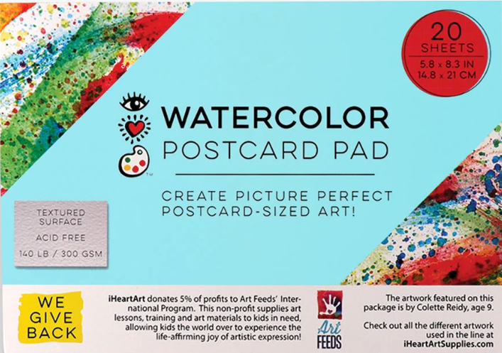 WATERCOLOR POSTCARD PAD