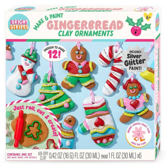 MAKE & PAINT GINGERBREAD CLAY ORNAMENTS