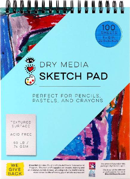 DRY MEDIA SKETCH PAD 100 PAGES