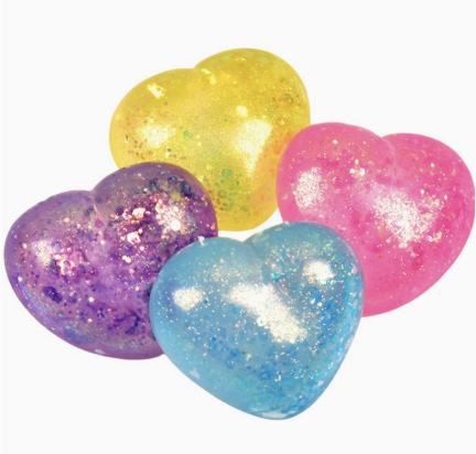 SUGAR SQUISH HEARTS ASST COLORS