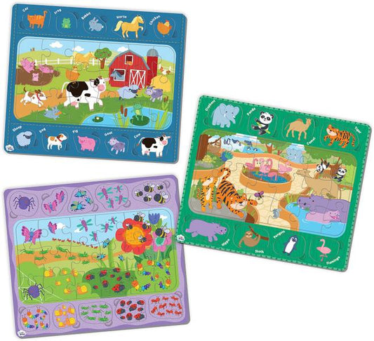 WIGGLE BRAIN TRAY PUZZLE: ANIMALS AT PLAY