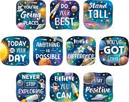 OUTER SPACE CREW POSITIVE SAYINGS ACCENTS