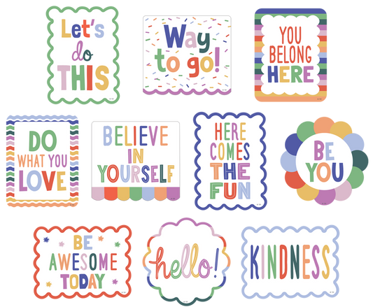 COLOR CRUSH POSITIVE SAYINGS ACCENTS
