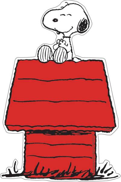 CUTOUTS: SNOOPY ON THE DOGHOUSE