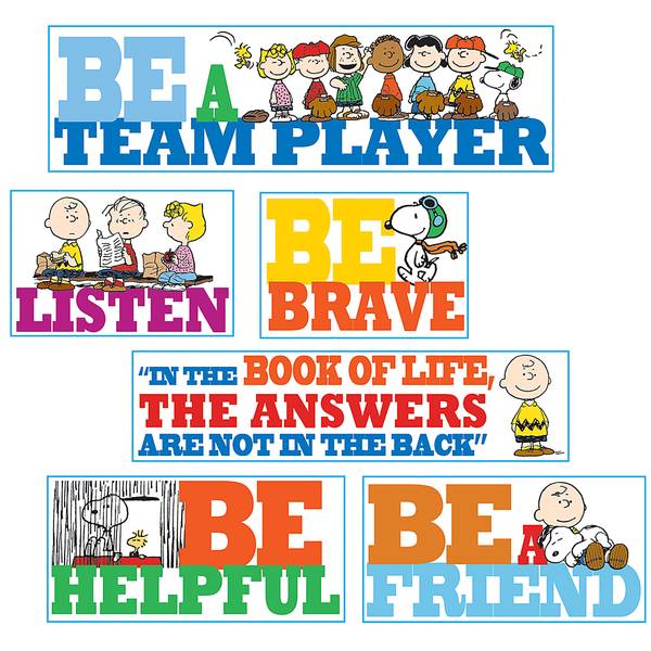 BULLETIN BOARD SET: PEANUTS BE THE BEST YOU CAN BE