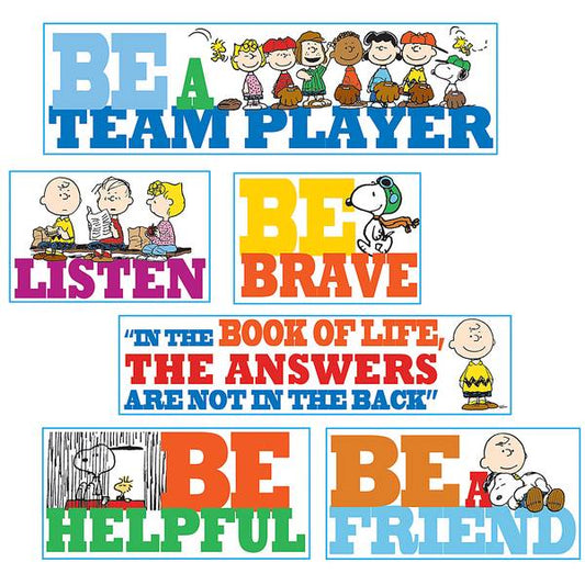 BULLETIN BOARD SET: PEANUTS BE THE BEST YOU CAN BE