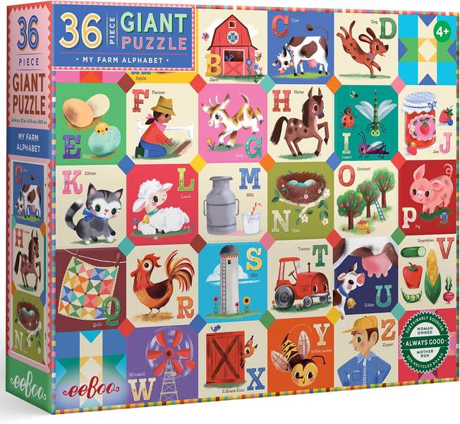 PUZZLE: MY FARM APLPHABET GIANT 36 PCS