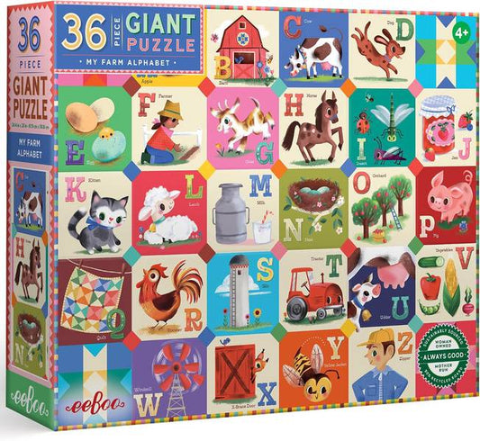 PUZZLE: MY FARM APLPHABET GIANT 36 PCS