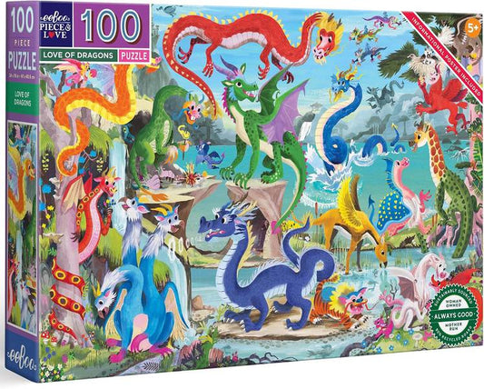 PUZZLE: LOVE OF DRAGONS 100 PCS
