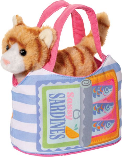 SARDINE PET SAK WITH ORANGE STRIPPED CAT