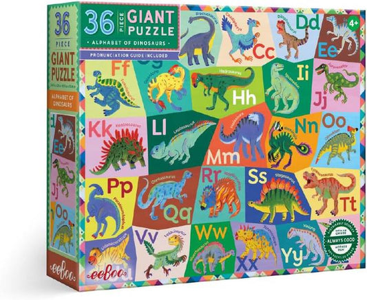 PUZZLE: ALPHABET OF DINOSAURS 36 PIECES