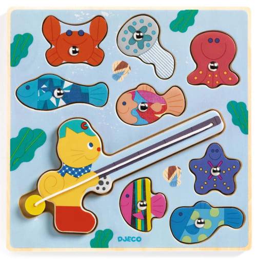 MAGNETIC PUZZLE FISHING GAME
