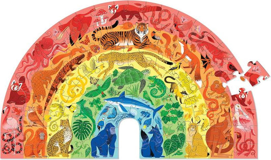 PUZZLE: RAINBOW ANIMALS 100 PCS