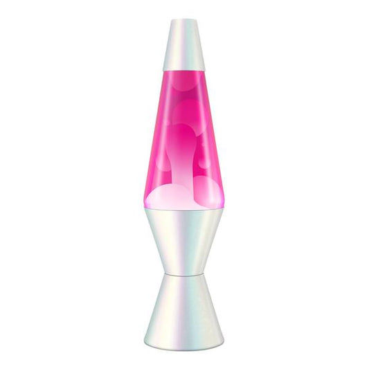 LAVA LAMP: OPALESCENT WHITE/PINK