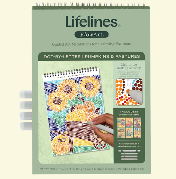 LIFELINES FLOWART DOT-BY-LETTER PUMPKINS AND PASTURES
