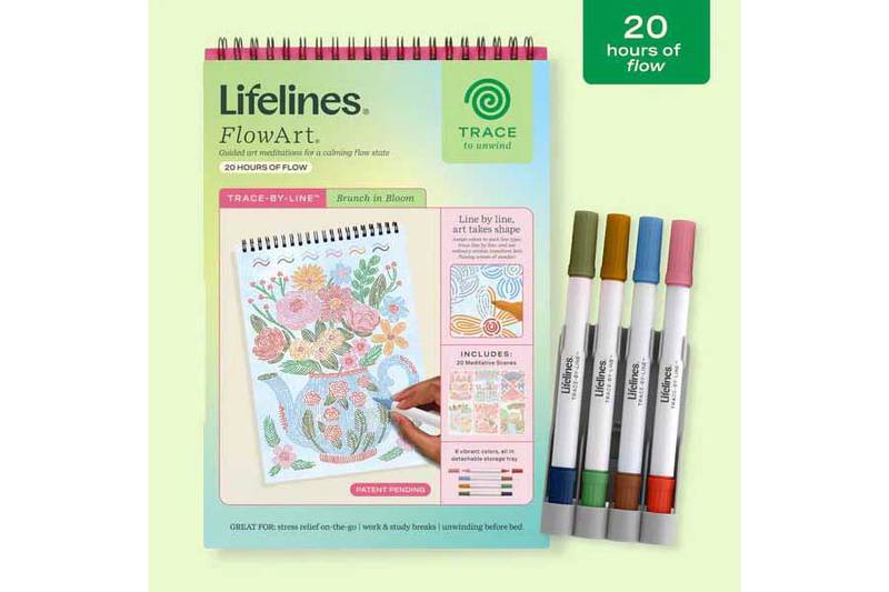 LIFELINES FLOWART TRACE-BY-LINE BRUNCH IN BLOOM