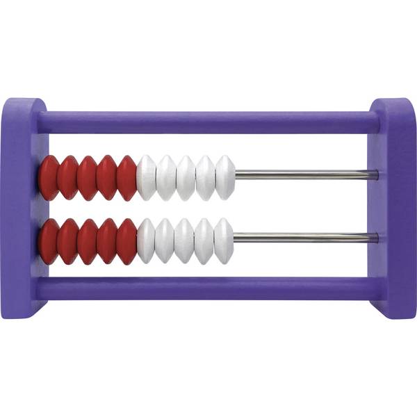 20-BEAD WOODEN MINI REKENREKS INDIVIDUAL
