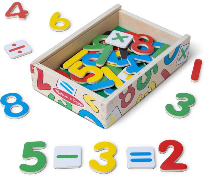 MAGNETIC WOODEN NUMBERS