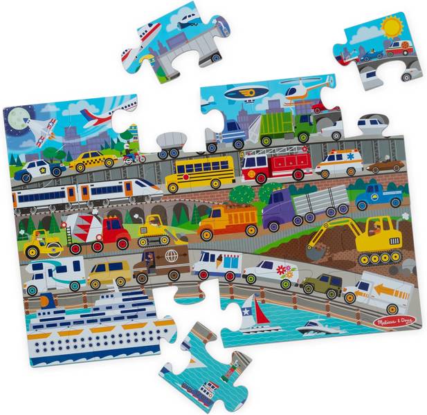FLOOR PUZZLE: TRAFFIC JAM 24 PCS