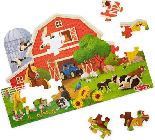 FLOOR PUZZLE: BUSY BARN 32 PCS