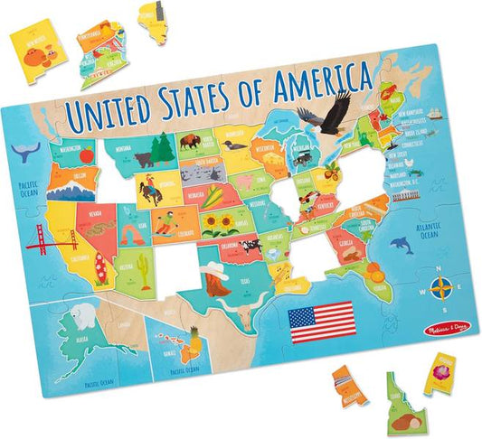 FLOOR PUZZLE: MAP 51 PCS