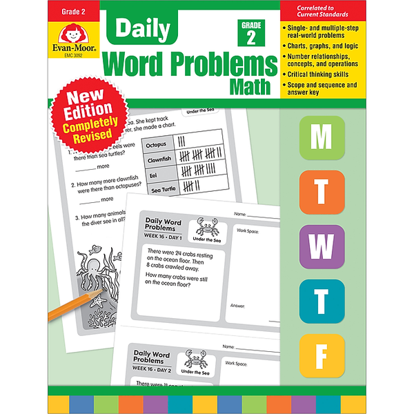 DAILY WORD PROBLEMS MATH GRADE 2