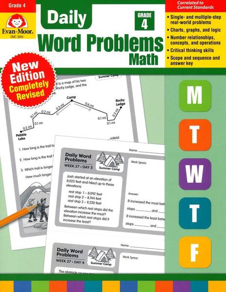 DAILY WORD PROBLEMS MATH GRADE 4