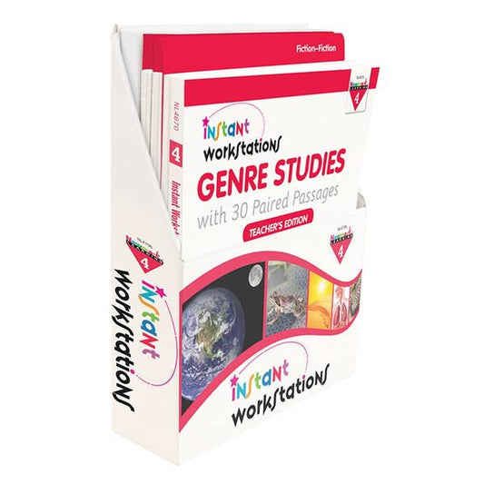 (SALE) INSTANT WORKSTATIONS: GENRE STUDIES WITH 30 PAIRED PASSAGES GRADE 4