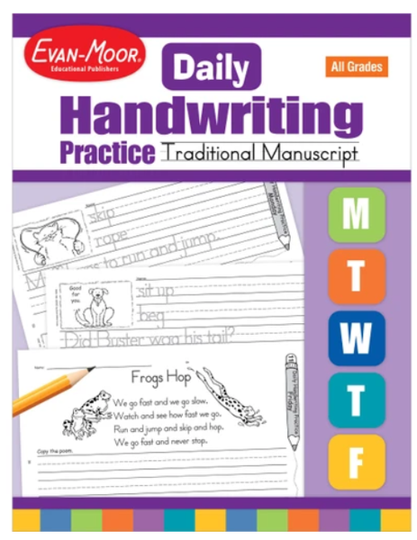 DAILY HANDWRITING PRACTICE: TRADITIONAL MANUSCRIPT