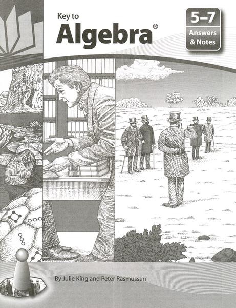 (SALE) KEY TO ALGEBRA ANSWERS & NOTES 5-7