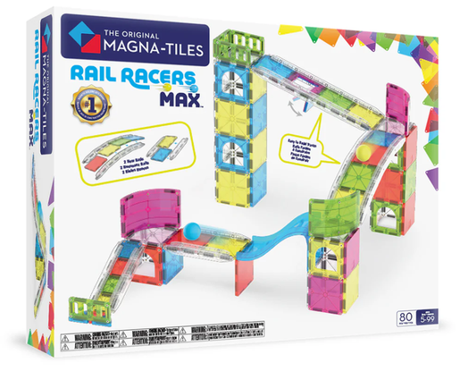 MAGNA-TILES RAIL RACERS MAX 80-PIECE SET
