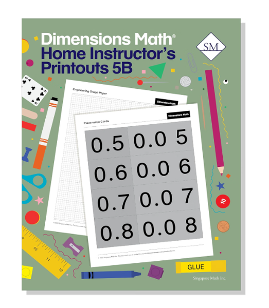 DIMENSIONS MATH HOME INSTRUCTOR'S PRINTOUTS 5B