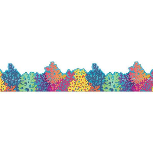 BORDER: SEAS THE DAY COLORFUL CORAL REEF