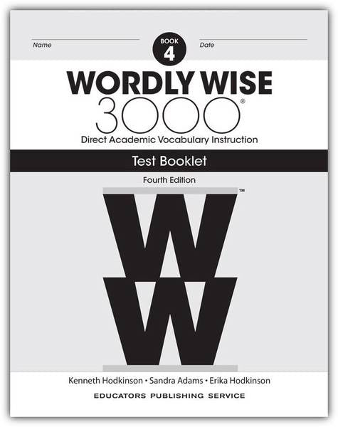 WORDLY WISE 3000: BOOK 4 TEST BOOKLET 4TH ED