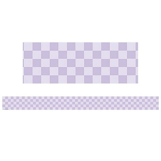 BORDER: COLOR CRUSH PURPLE CHECKERS
