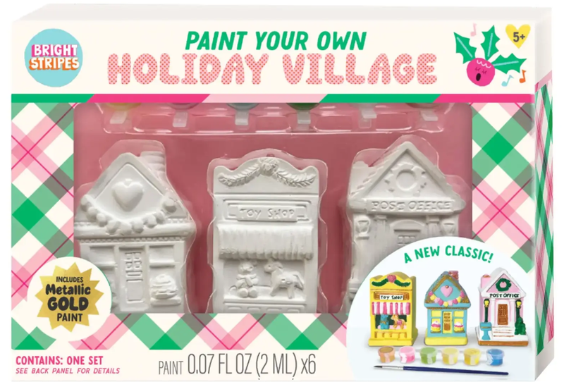 PAINT YOUR OWN HOLIDAY VILLAGE