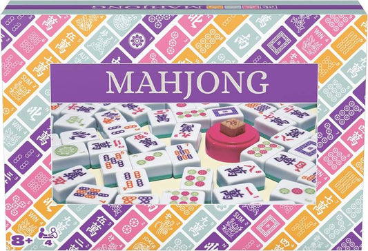CLASSIC MAHJONG TILE SET IN A COLORFUL CARRYING CASE