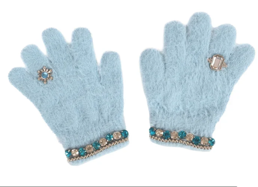BOUJEE BIJOU GLOVES LIGHT BLUE