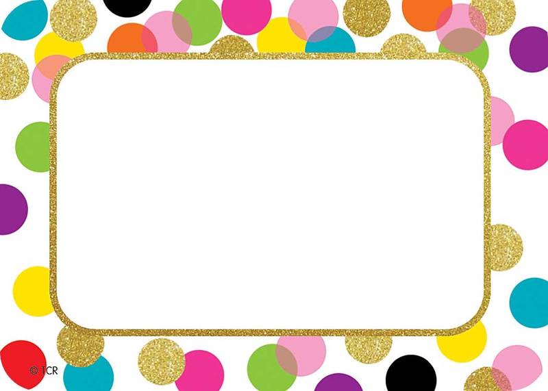 NAME TAGS: CONFETTI