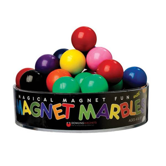 SOLID COLORED MAGNET MARBLES SET OF 20