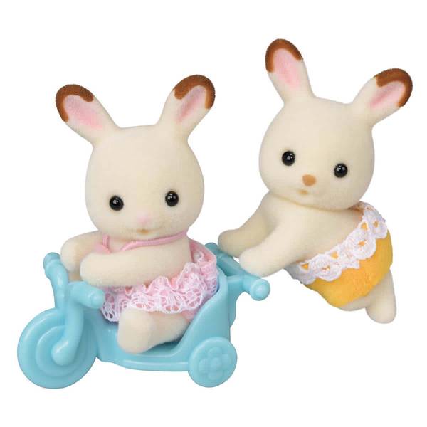 CALICO CRITTERS CHOCOLATE RABBIT TWINS