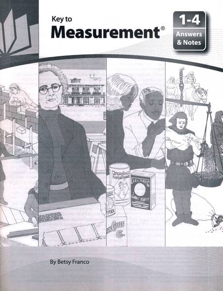 (SALE) KEY TO MEASUREMENT ANSWERS & NOTES 1-4