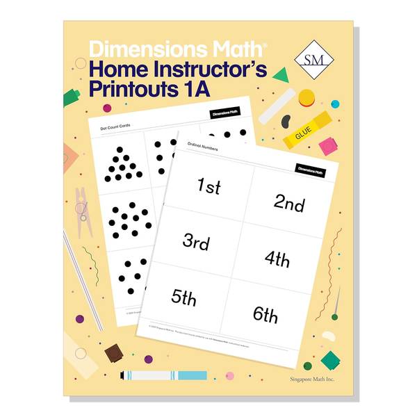 DIMENSIONS MATH HOME INSTRUCTOR'S PRINTOUTS 1A