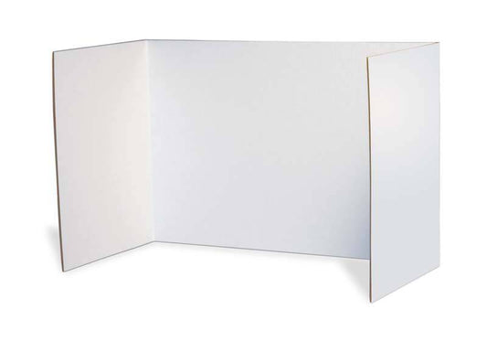 PRIVACY BOARDS, WHITE, PACK OF 4