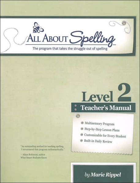 (SALE)ALL ABOUT SPELLING LEVEL 2 TEACHER'S MANUAL