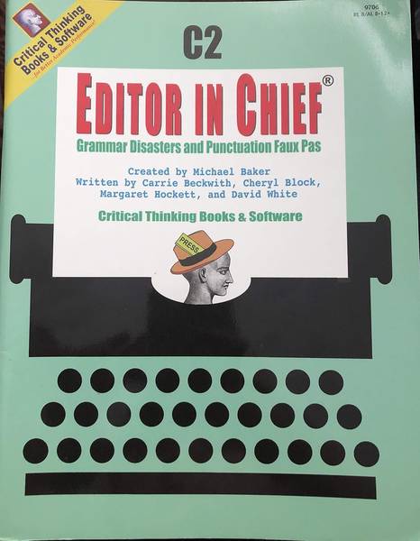 EDITOR IN CHIEF C2 GRADE 9-12+