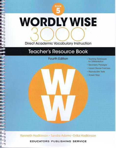 WORDLY WISE 3000: BOOK 5 TEACHER GUIDE 4TH ED