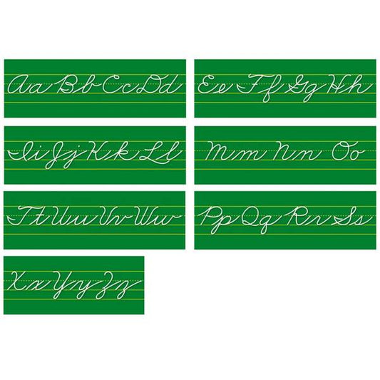 BULLETIN BOARD SET: TRADITIONAL CURSIVE ALPHABET LINE