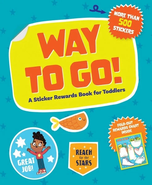(sale)WAY TO GO! A STICKER REWARDS BOOK FOR TODDLERS